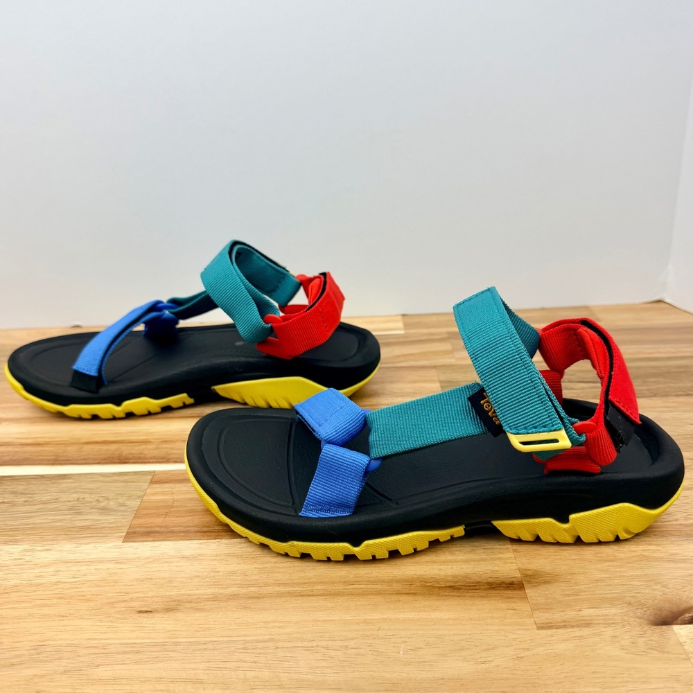 Teva Original Universal Sandals Multi Color Blue Teal Red Yellow Size‎ 6 - Picture 4 of 8